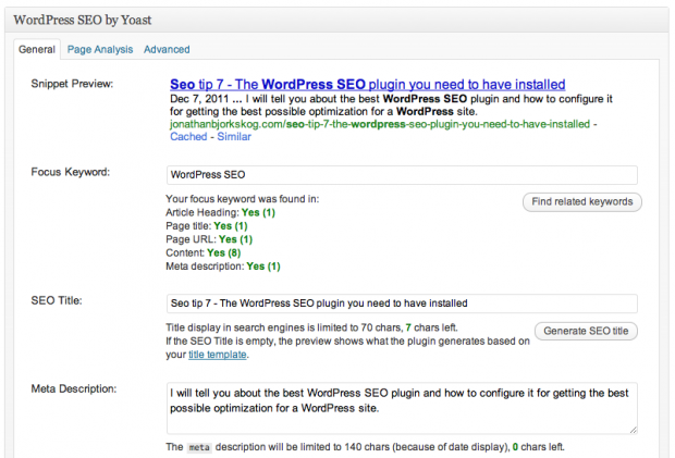 wordpress seo by yoast